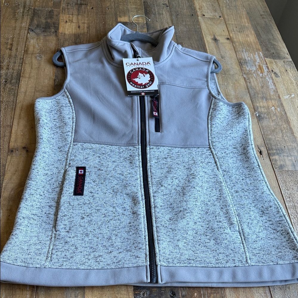 Canada Weather Gear Light Gray Vest SIZE M